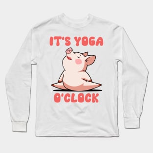 Zen Piggy - It's Yoga O'Clock Long Sleeve T-Shirt